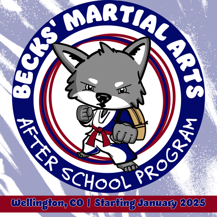 The Little Wolf logo for Becks Martial Arts captures the spirit of youthful energy and growth, designed to promote after-school and younger kids’ programs. Featuring a playful yet strong wolf character, the design encourages confidence, focus, and fun—perfectly reflecting the values of martial arts for children.