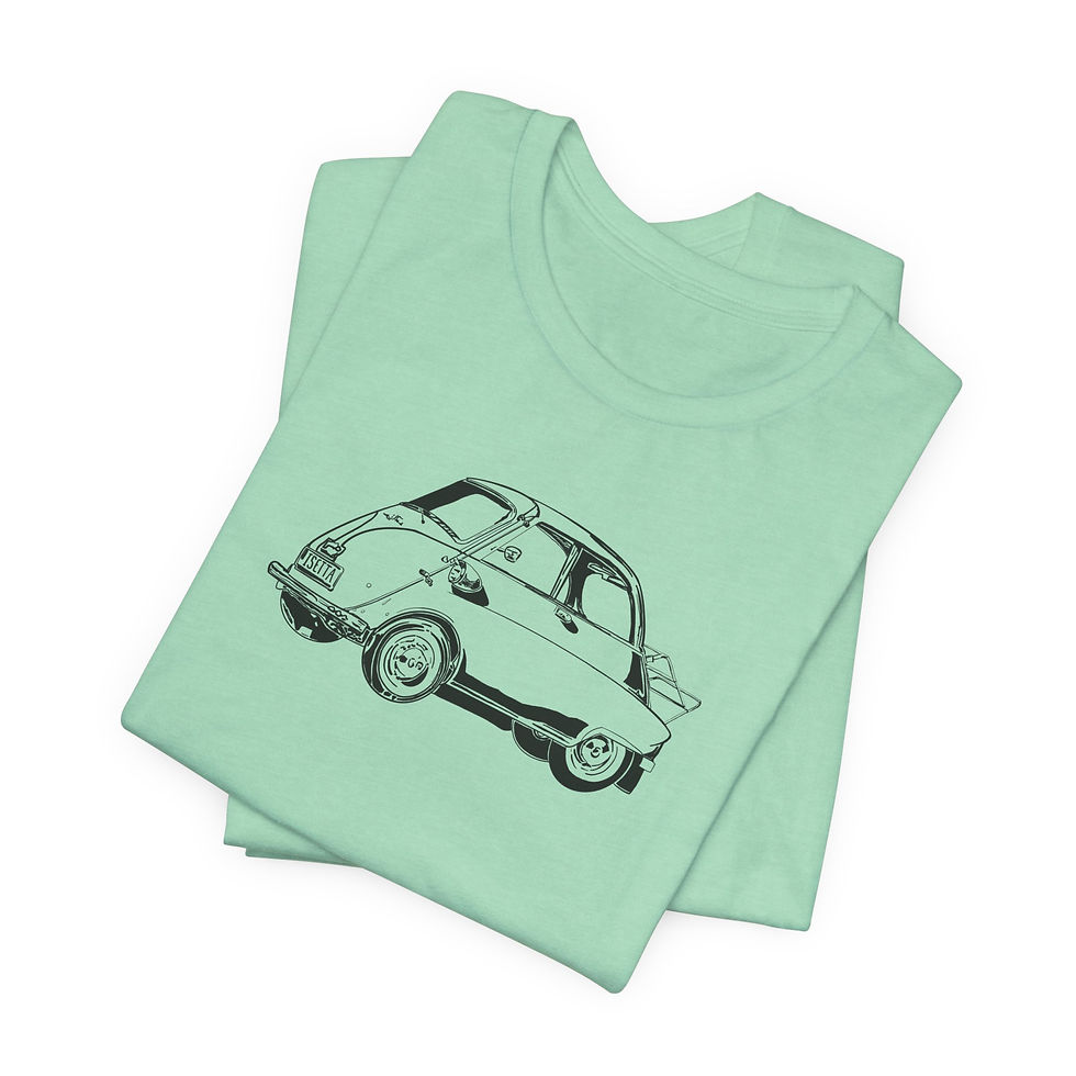 Thumbnail: 1958 BMW Isetta | Bella+Canvas | Heather Mint