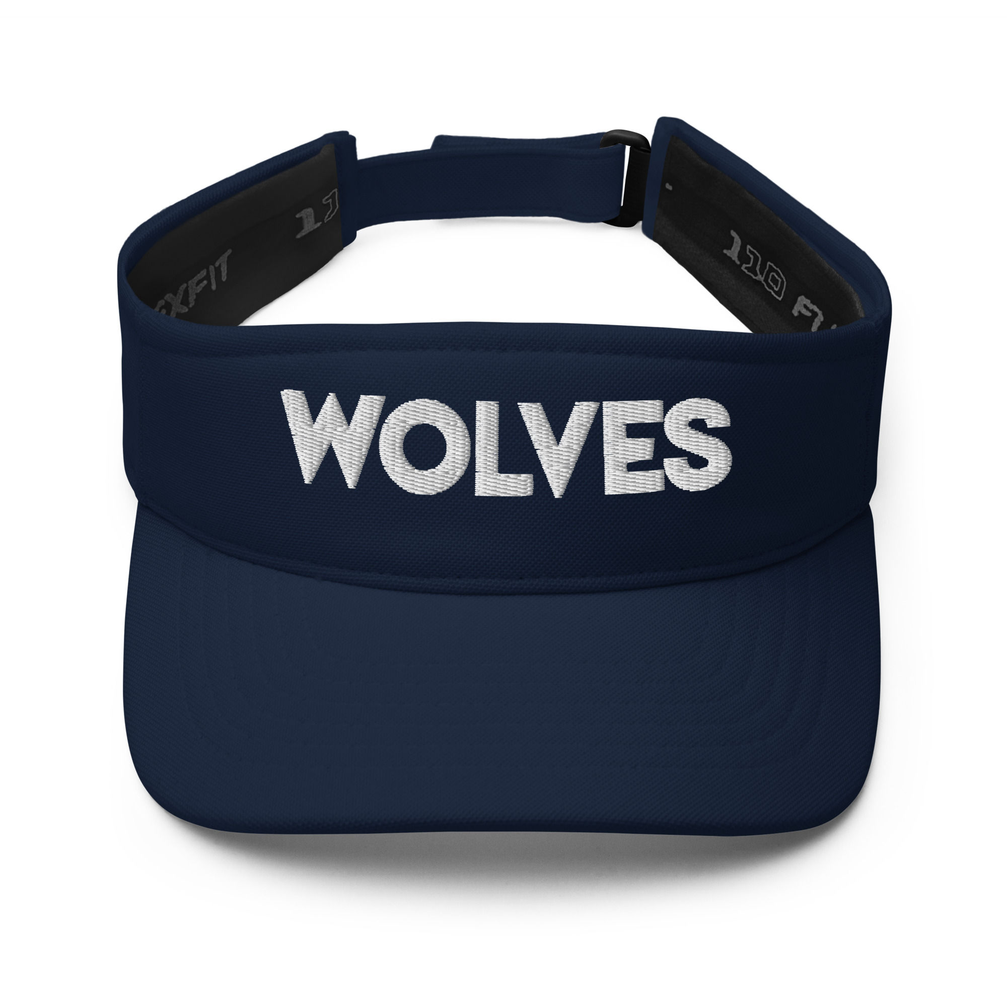 Bamford Wolves | Embroidered Visor | White thread
