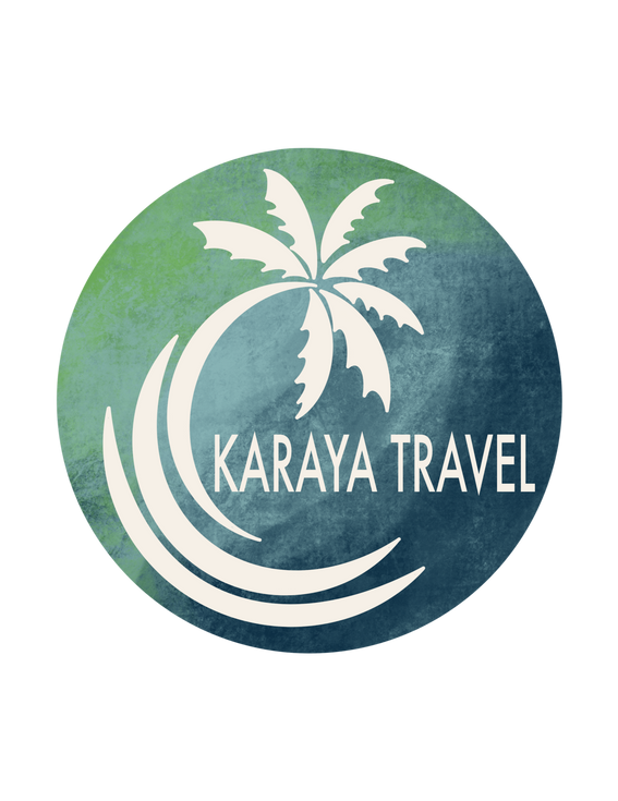 Logo for Karaya Travel, a tour company specializing in tours to Puerto Rico