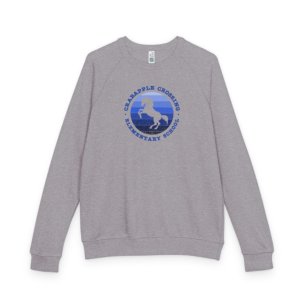 Sport grey sweatshirt with a unicorn logo