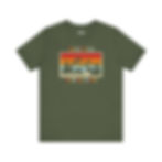 Olive green t-shirt with "Protect Our National Parks" design