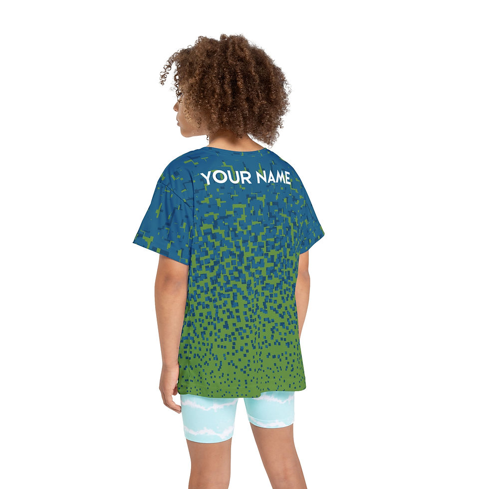 Thumbnail: Bamford Youth | Personalized Teal Green Halftone | Sports Performance Jersey 