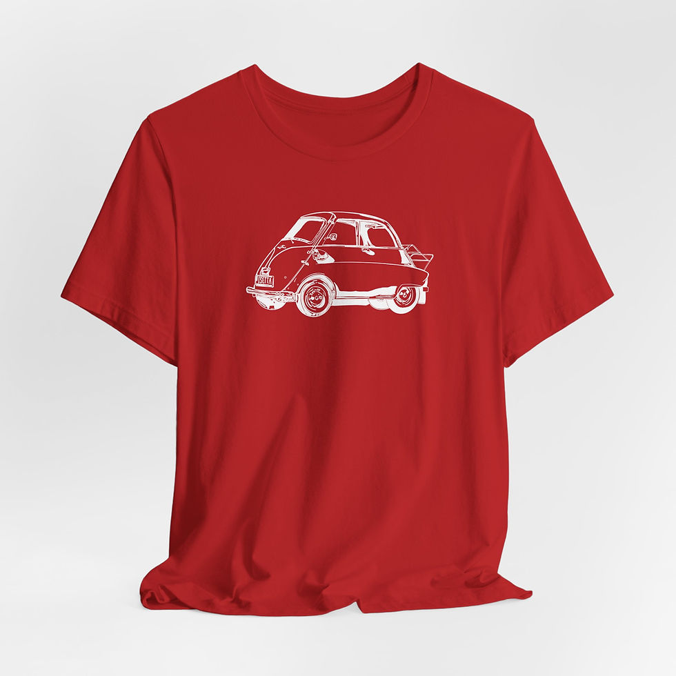 Thumbnail: 1958 BMW Isetta | Bella+Canvas | Red