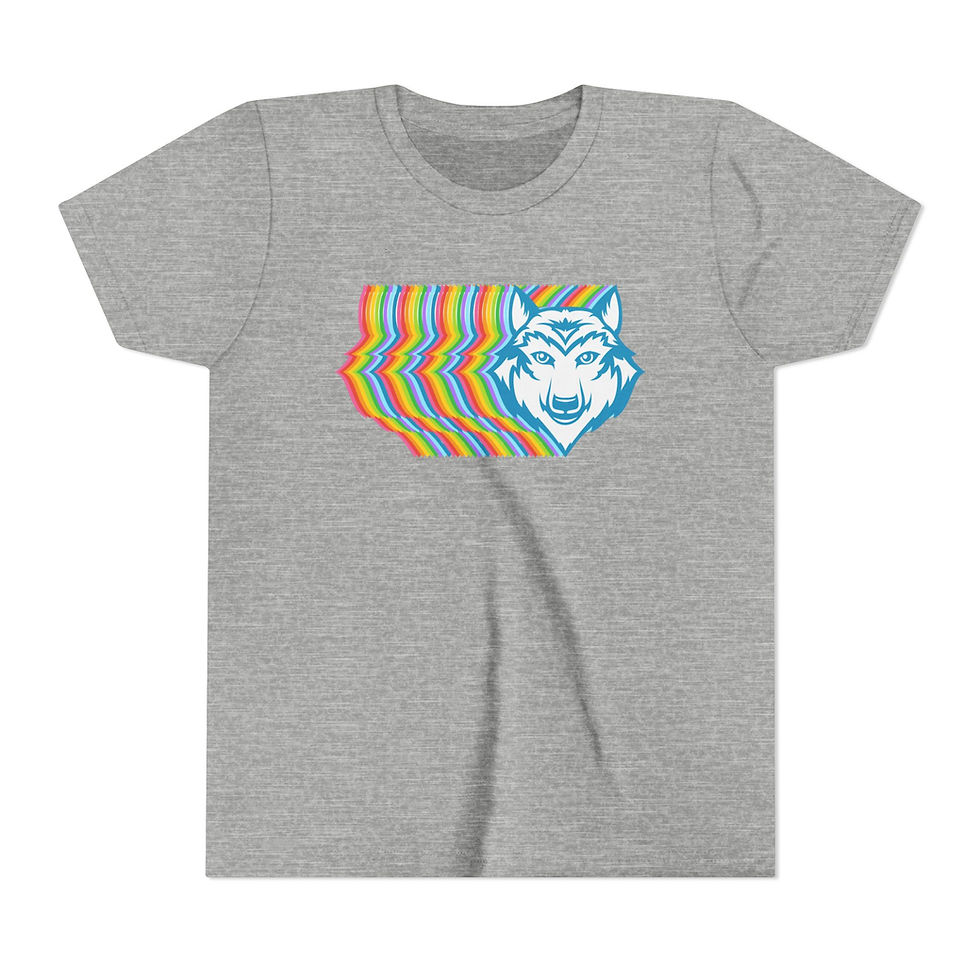 Thumbnail: Bamford Youth | Pastel Gradient Wolves T-shirt