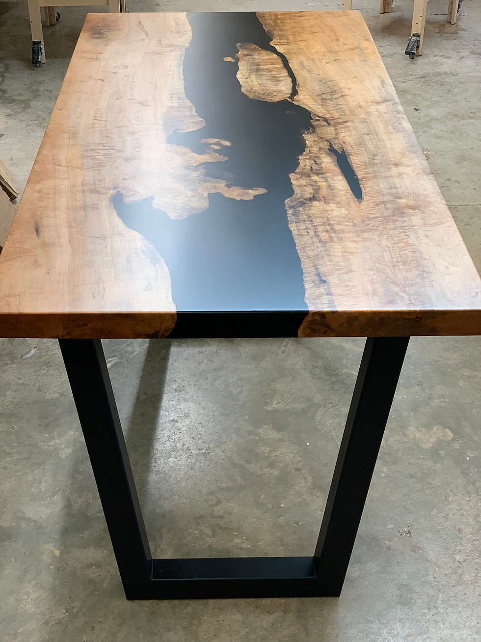 Thumbnail: Live Edge River Dining Table - Maple