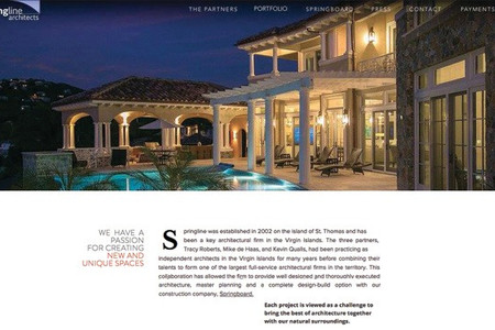 Springline Architects: Springline Architects provides architecture, master planning and a complete design-build option with their partner Springboard throughout the US and British Virgin Islands.