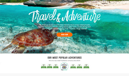 St. Thomas Scuba & Snorkel Adventures / Photography Branding & Web: St. Thomas Scuba and Snorkel Adventures we provide a variety of affordable personalized eco-tours both above and below the beautiful turquoise waters of the Caribbean. We specialize in customizable private tours of St. Thomas, St. John and the British Virgin Islands with private tour guides.