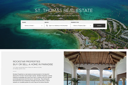 Rockstar Properties: In collaboration with Citizenship Design this design is clean and user friendly with MLS search features.