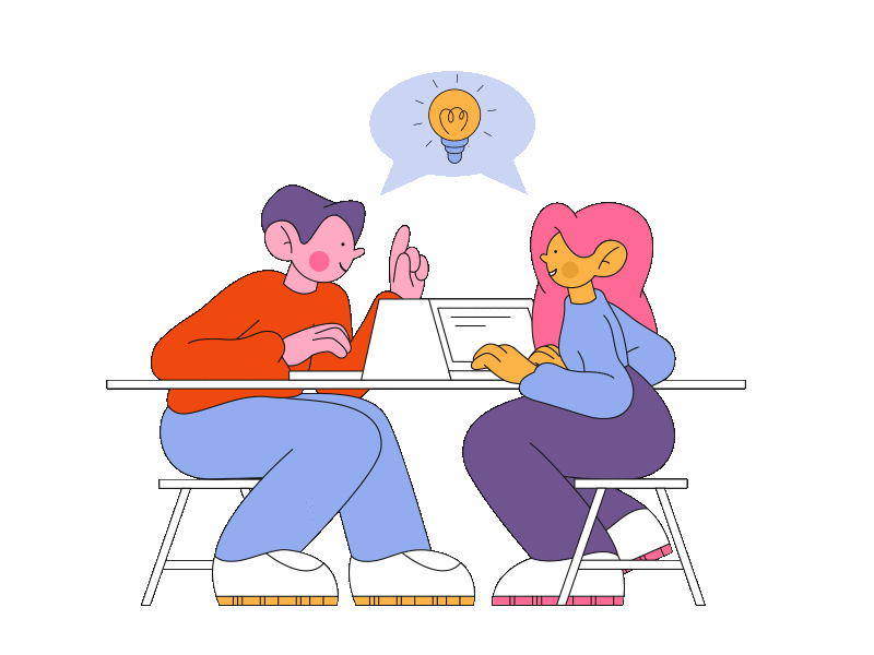 bloom-seated-man-and-woman-working-together-on-new-ideas.gif