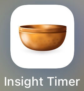 Insight Timer app icon showing a golden singing bowl above the words Insight Timer.