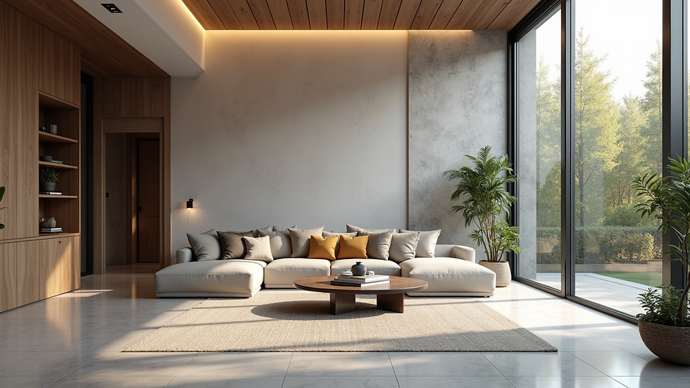 High angle view of a modern smart home
