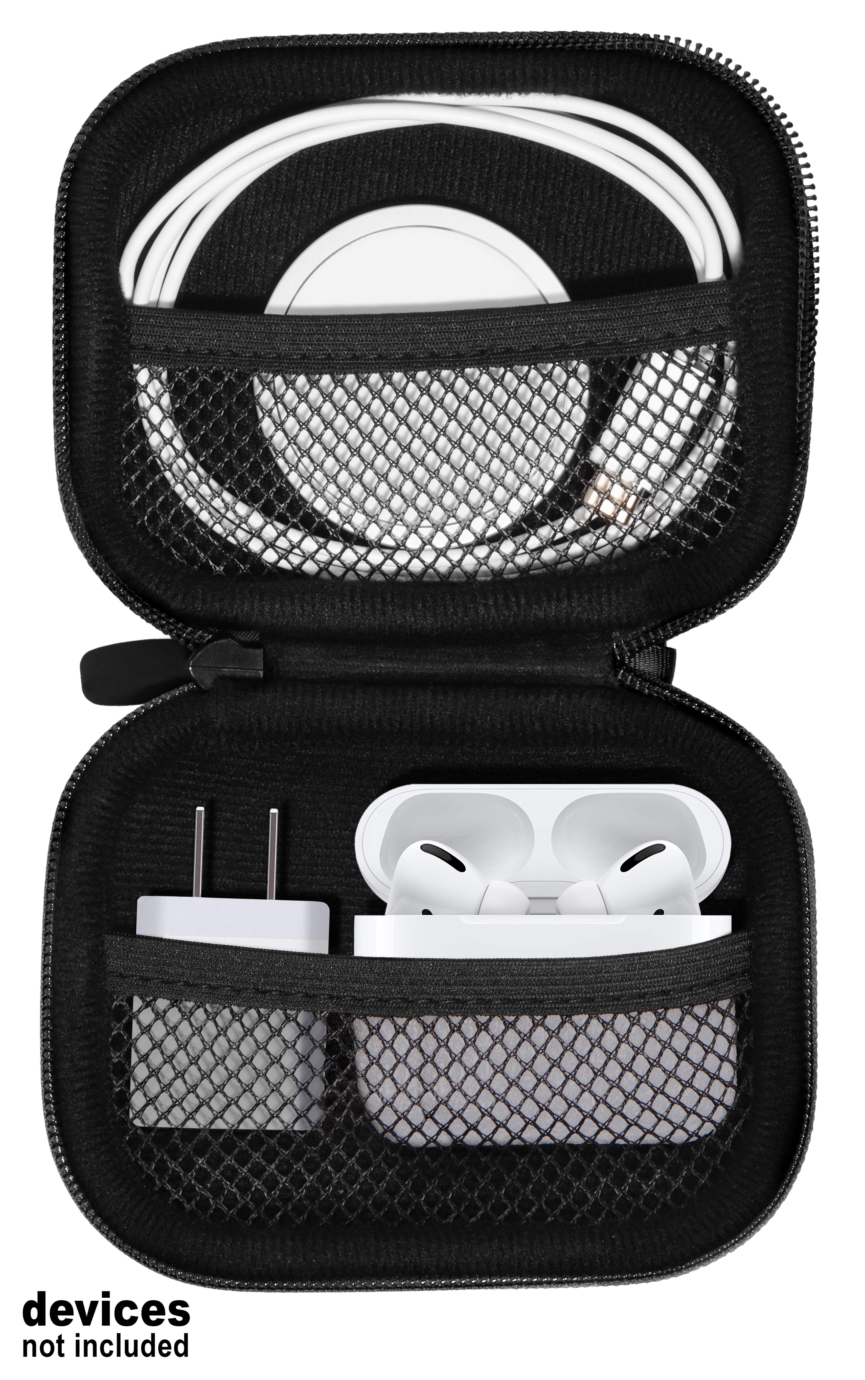 Case for Apple devices: Wireless Charger, Airpods Pro, wall plug (black)