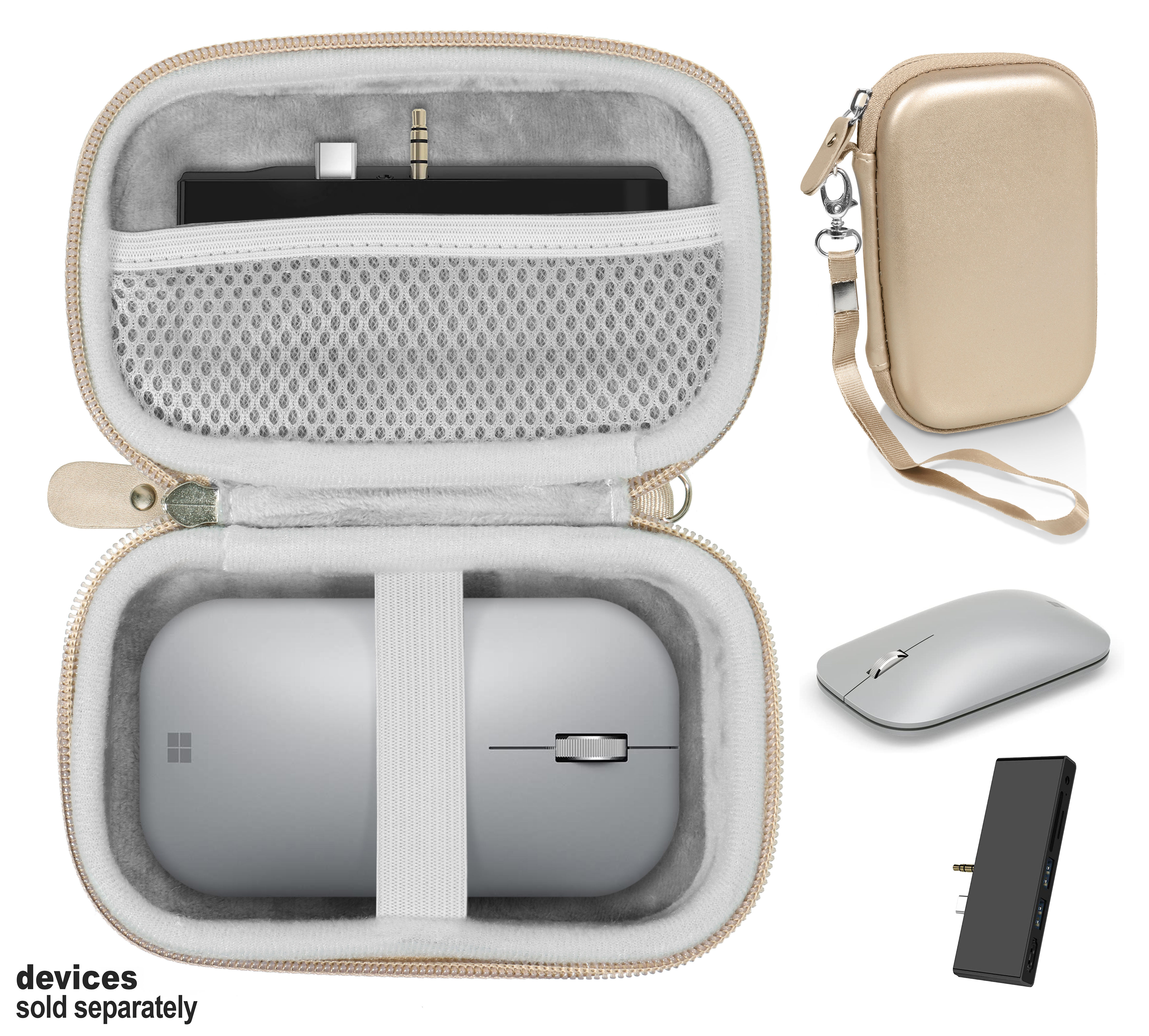 Combo Case for Microsoft Surface Mouse & Docking Station (gold)