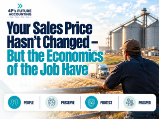 Business owner reviewing gross margin as fuel labour and input costs increase