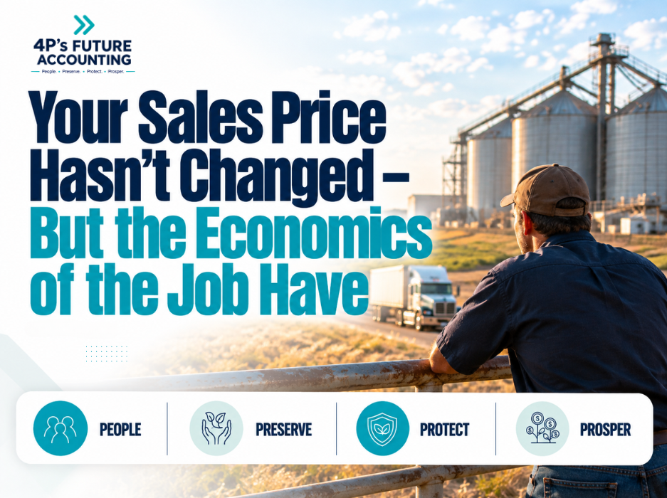 Business owner reviewing gross margin as fuel labour and input costs increase