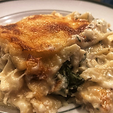 White Chicken and Spinach Lasagna