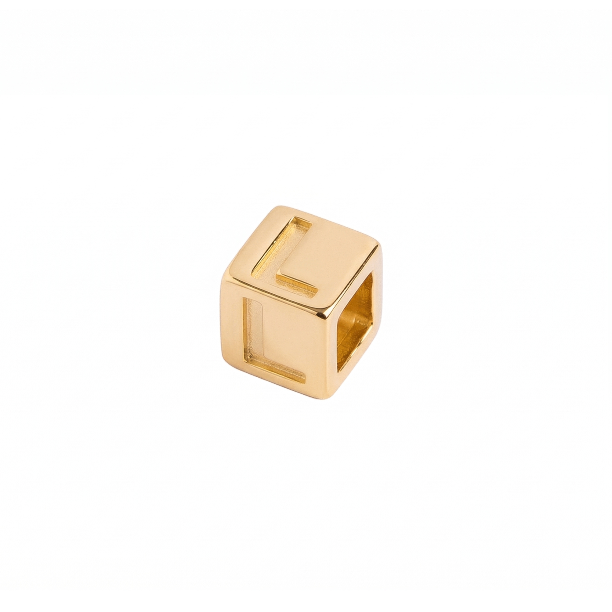 Pendente ABC Lettera L in Oro Giallo 9kt