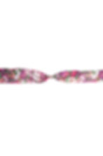 Miniatura: ABC bracelet in 100% original Liberty cotton fabric with a purple floral print by Atelier Molayem.