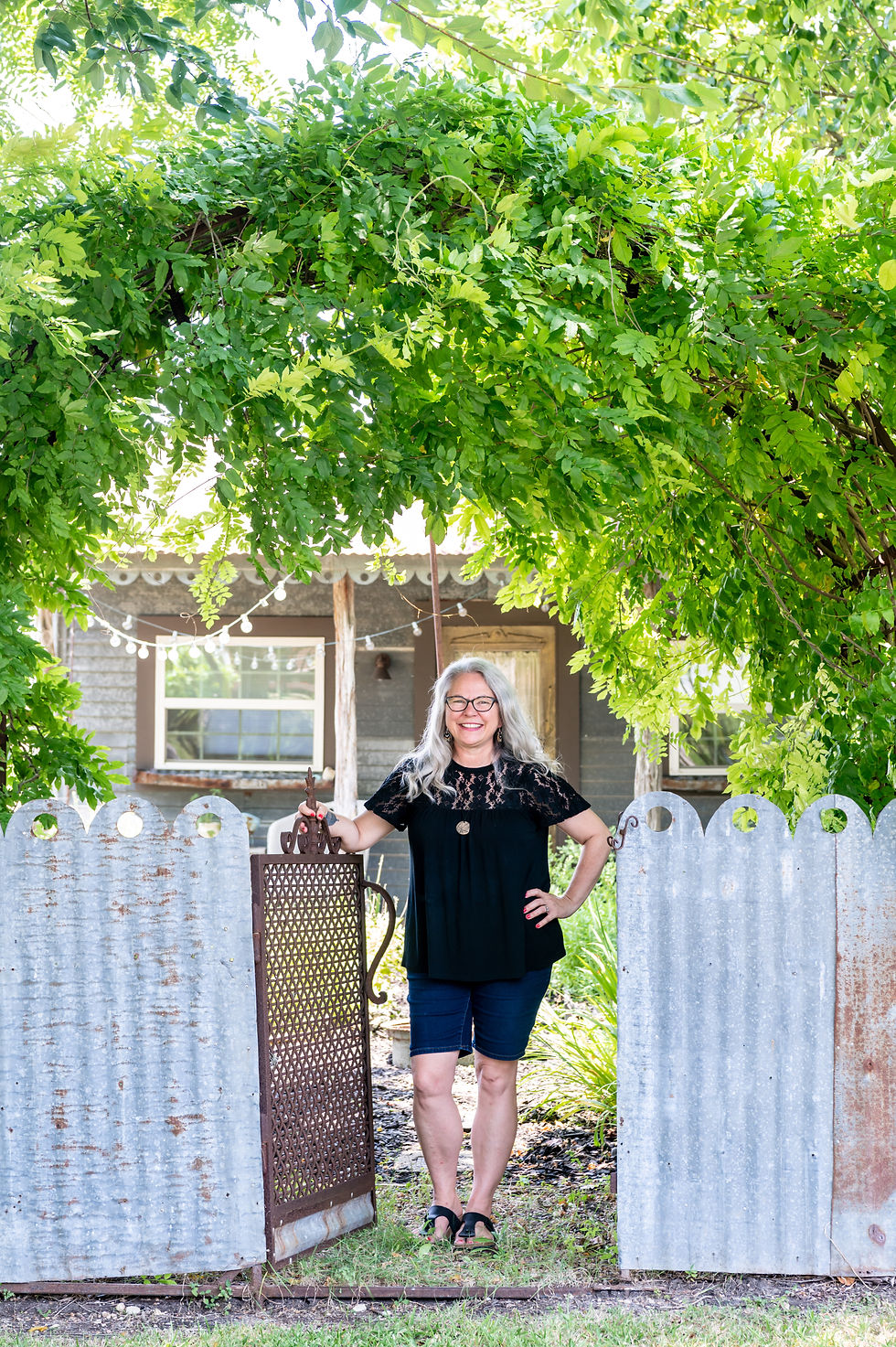 A warm hearted hostess with a vintage flair.  