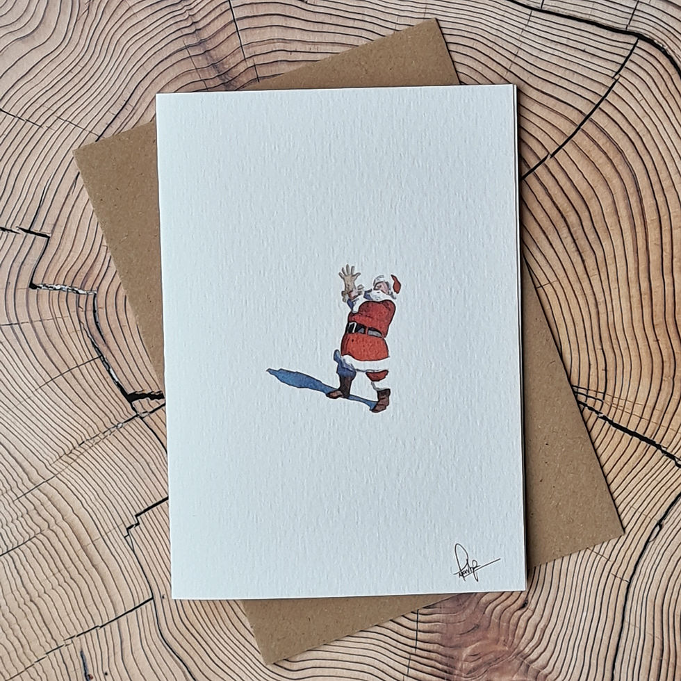 Thumbnail: The Original set of 4 Santa Christmas Cards