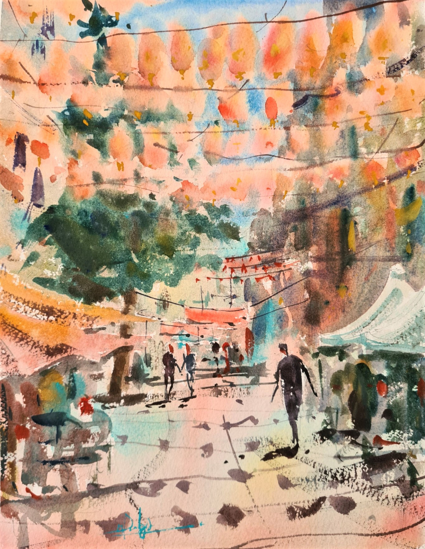 China Town in the Height of Summer