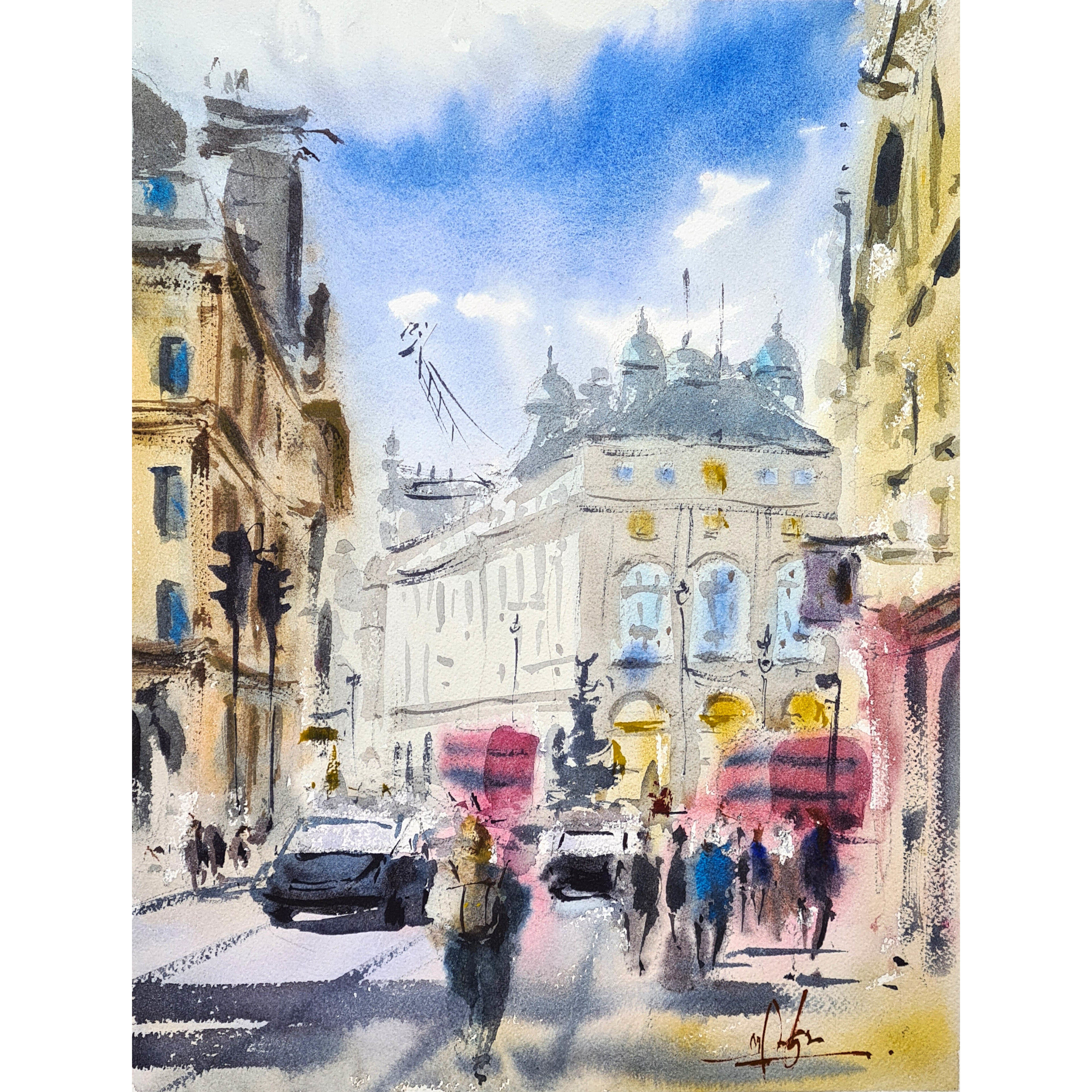 Sunlight in Piccadilly Circus