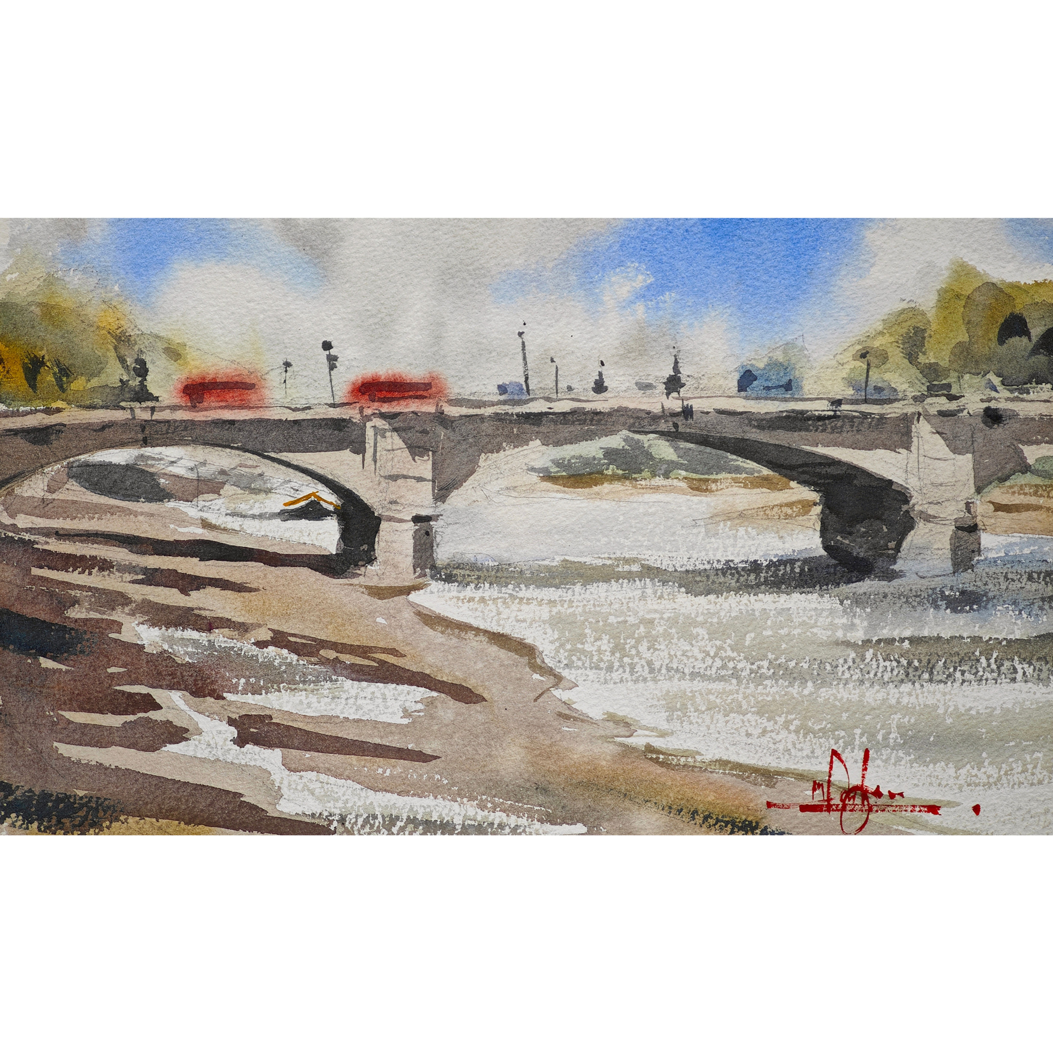 Traffic on Putney Bridge
