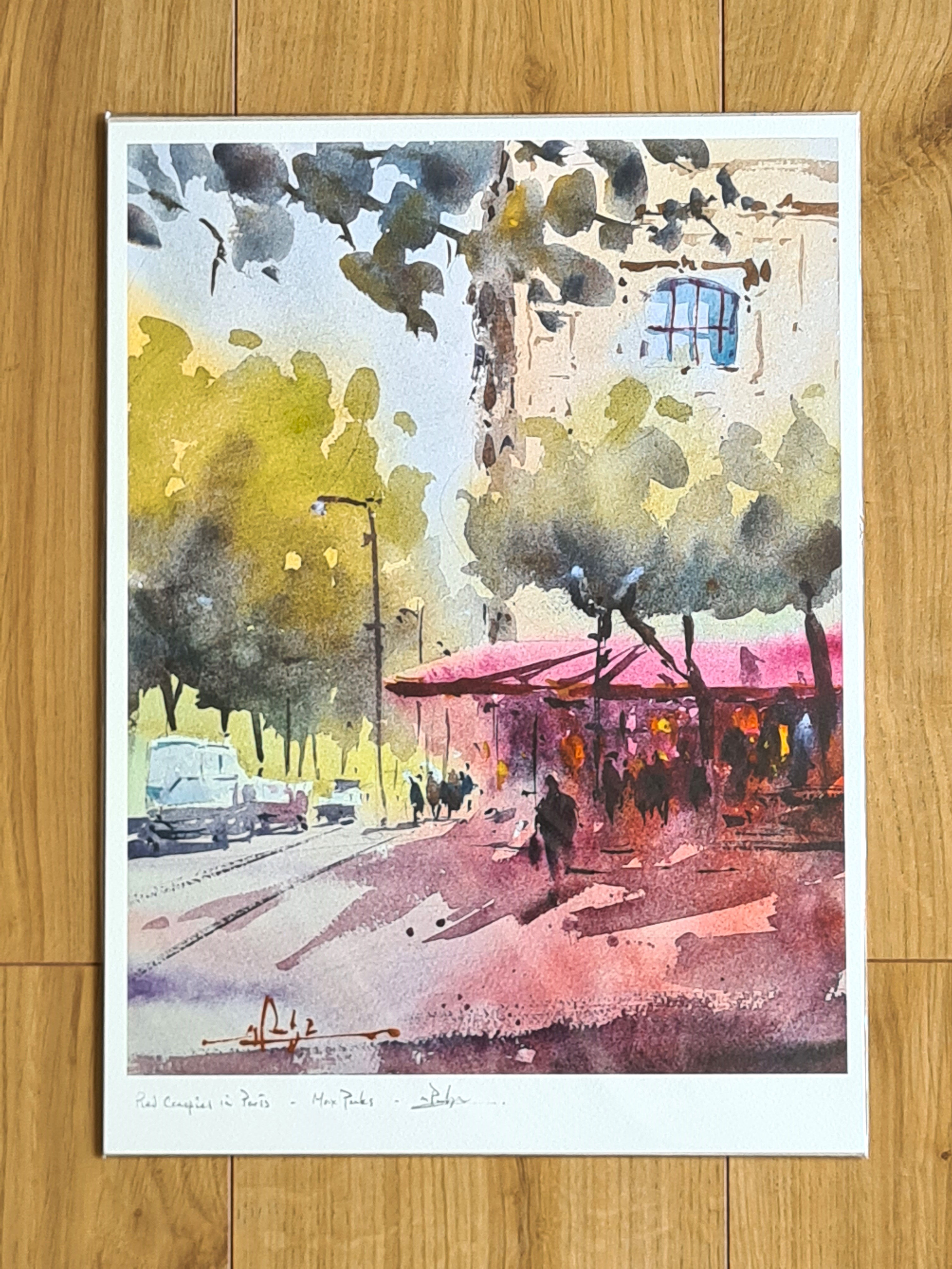 Red Canopies in Paris