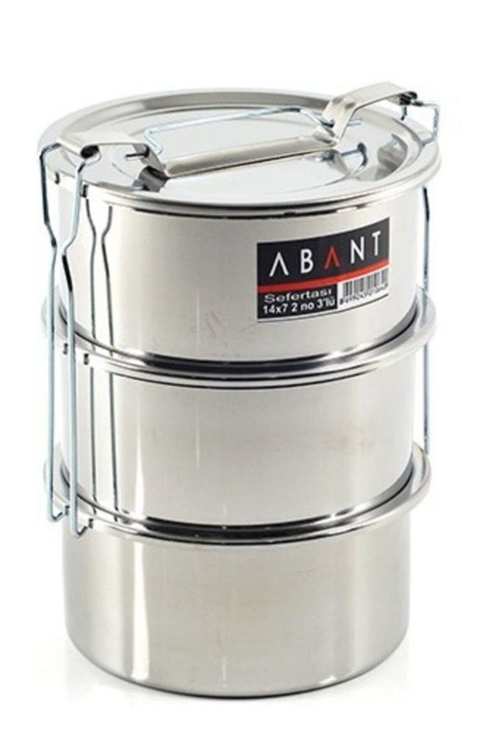 3'lü Sefertası Yemek Taşıma Kabı - 14 X 7 Cm