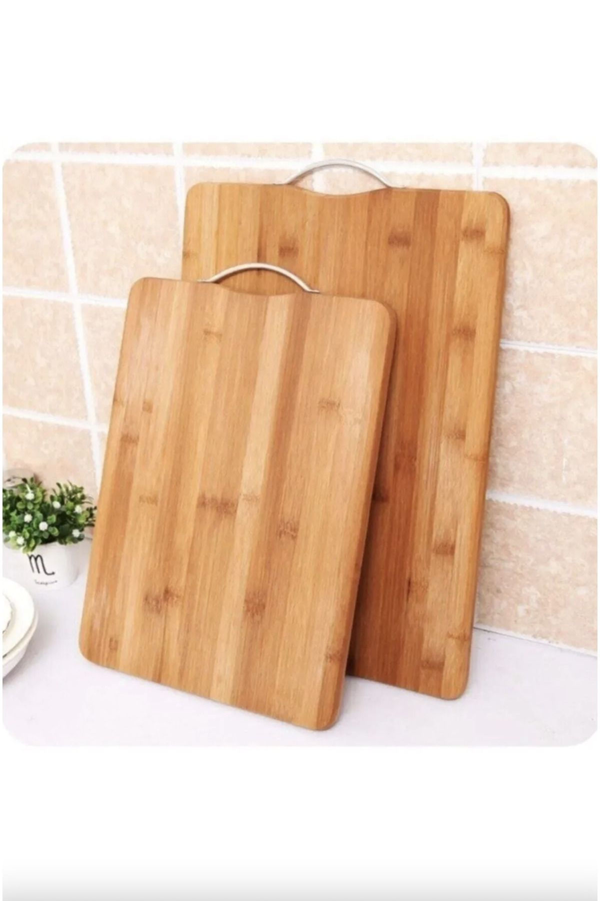 2 Li Kesme Tahtası 20x30 - 24-34 Cm