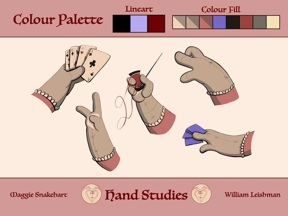 Maggie's Stitched Hand Studies