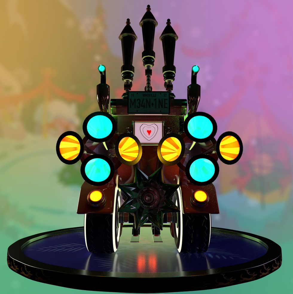 Grinch Kart Back View