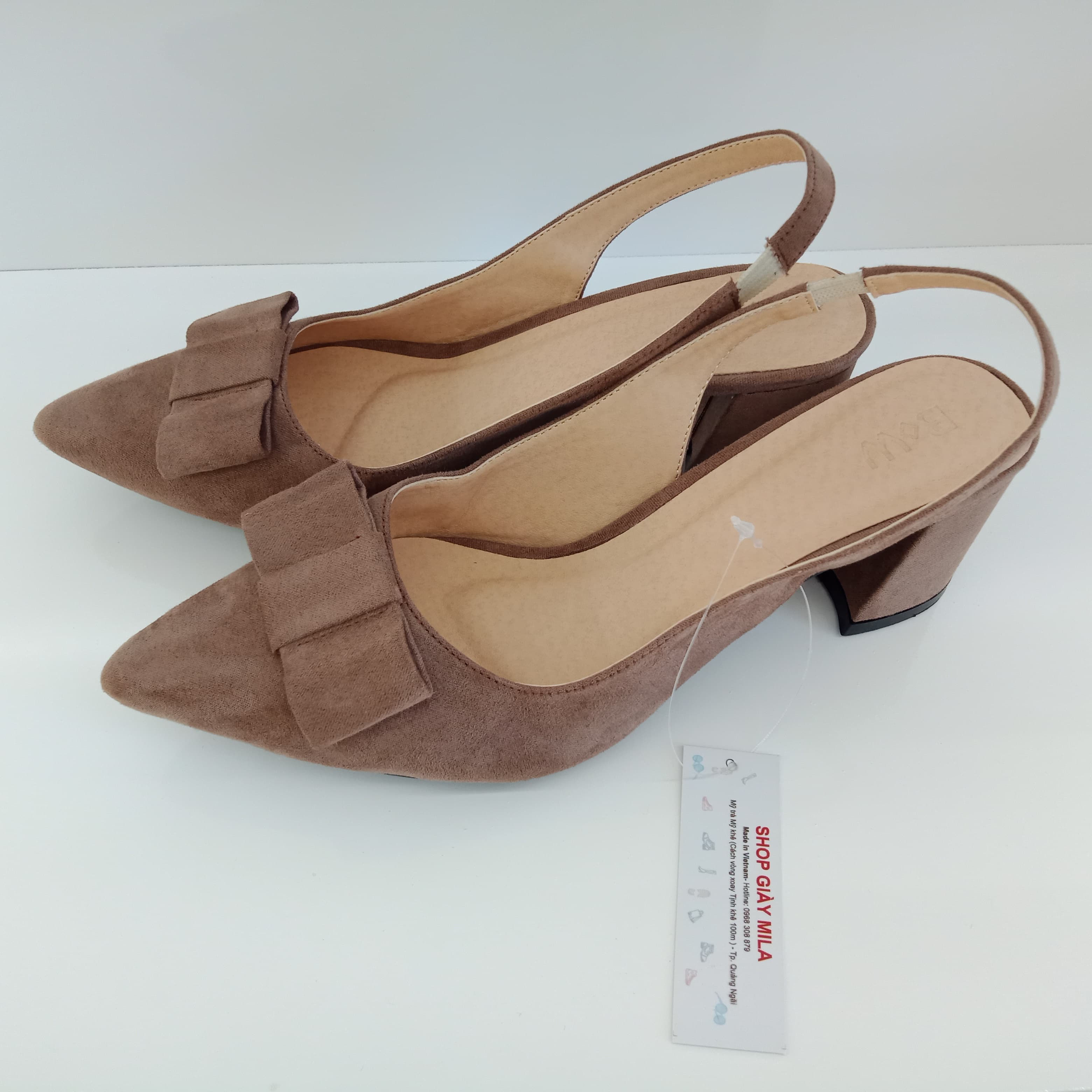 Cao gót nơ- da lộn 4507NL