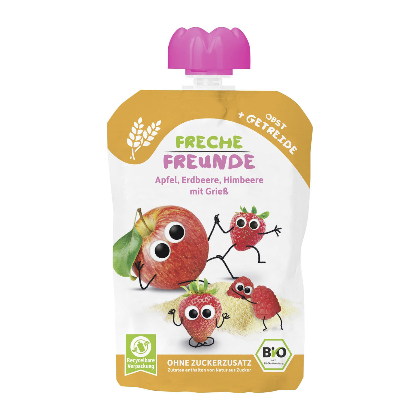 ERDBÄR QUE APFEL ERDBEERE MIT