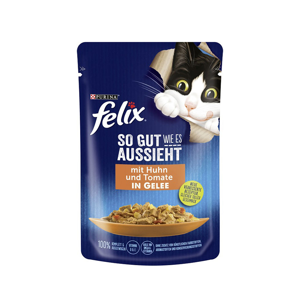 FELIX POUCH HUHN & TOMATE 85G