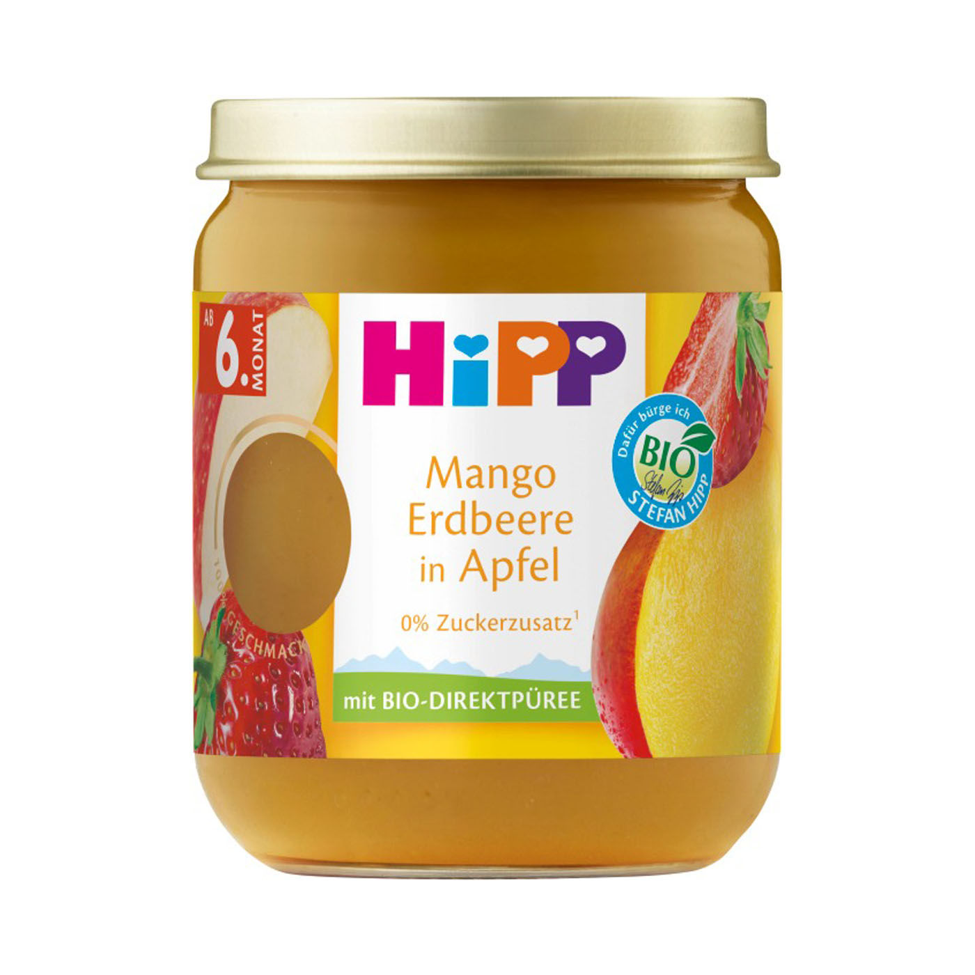 HIPP FRÜ 160G MANGO ERDBEERE 6