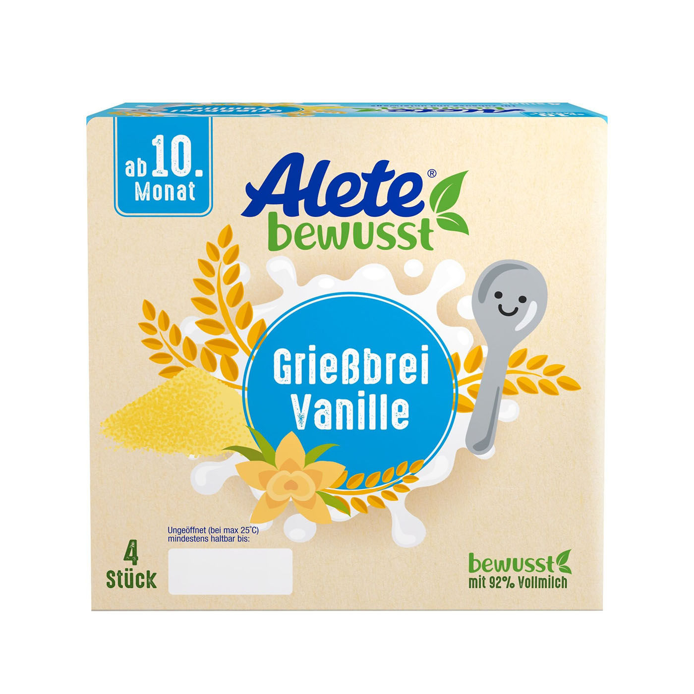 ALETE GRIESSBREI VANILLE 4X100