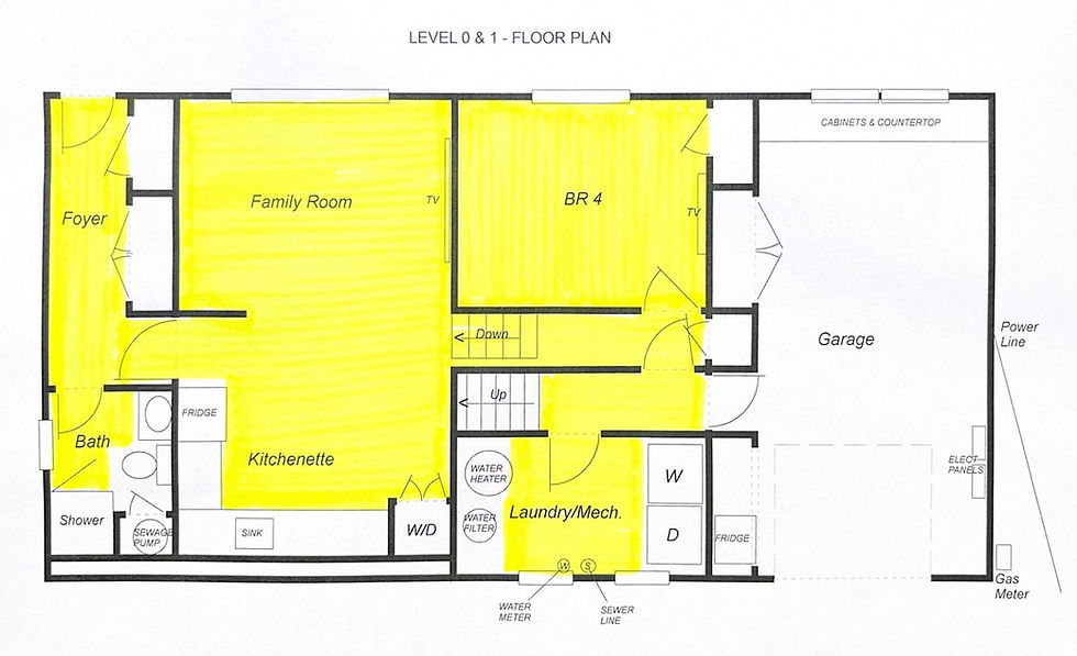 In-Laws & Garage Levels - Floor Heating Plan
