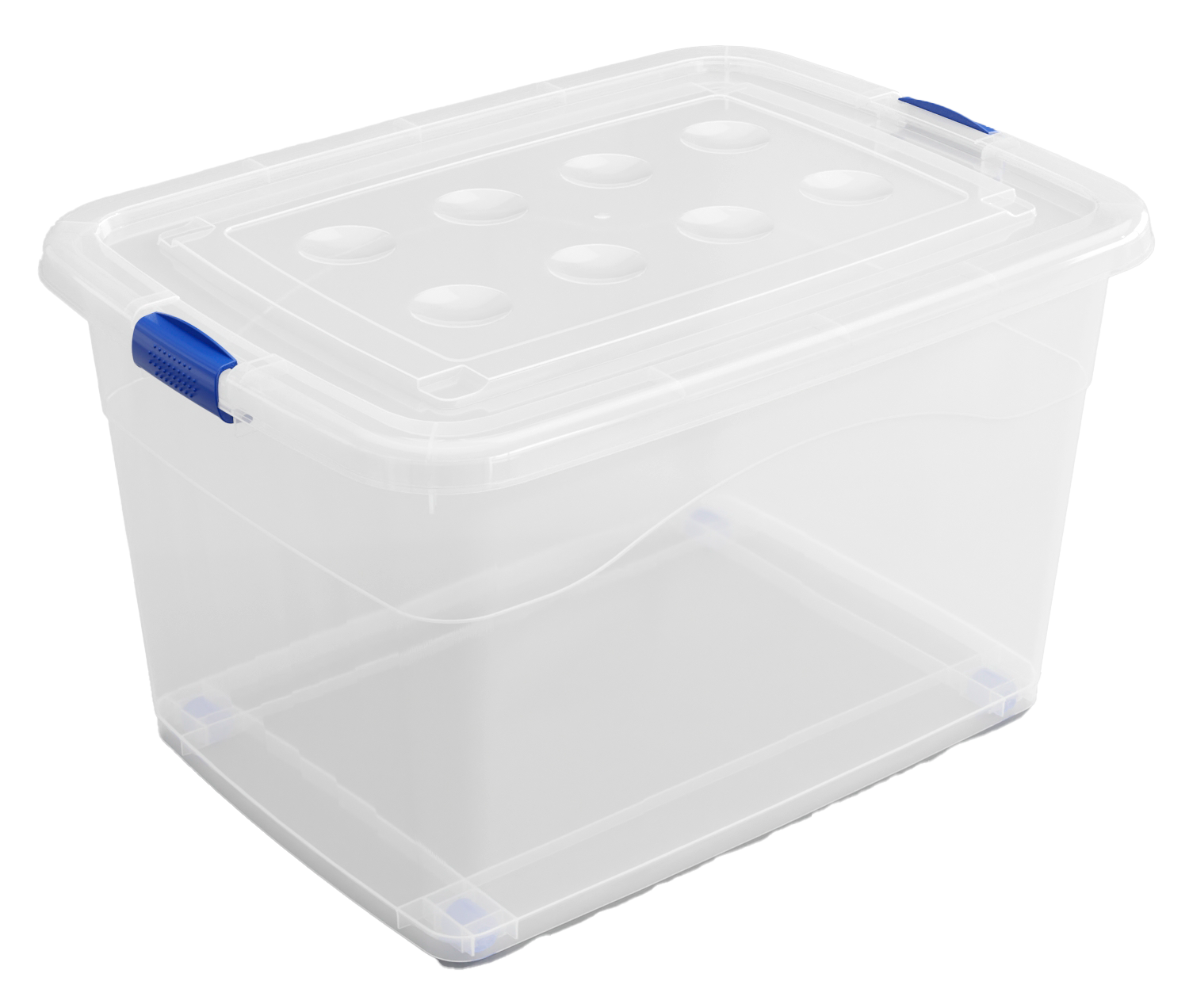 CAJA DE PLÁSTICO CON RUEDAS - 61x44x34cm - 55 Litros