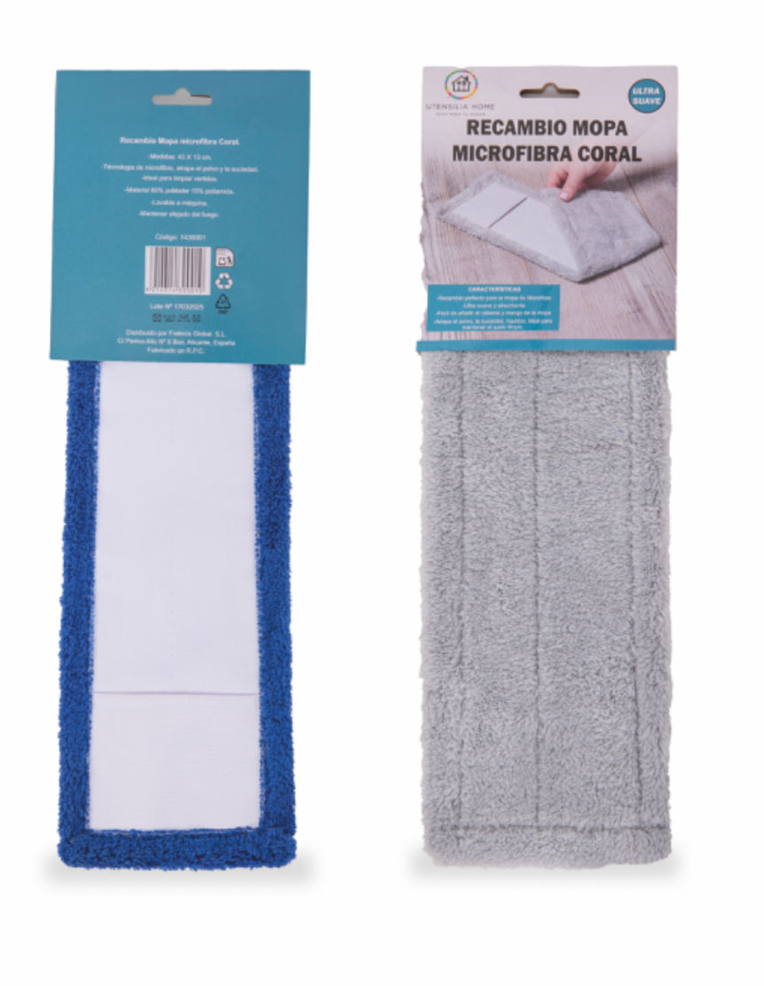 RECAMBIO MICROFIBRA CORAL - 1 UD