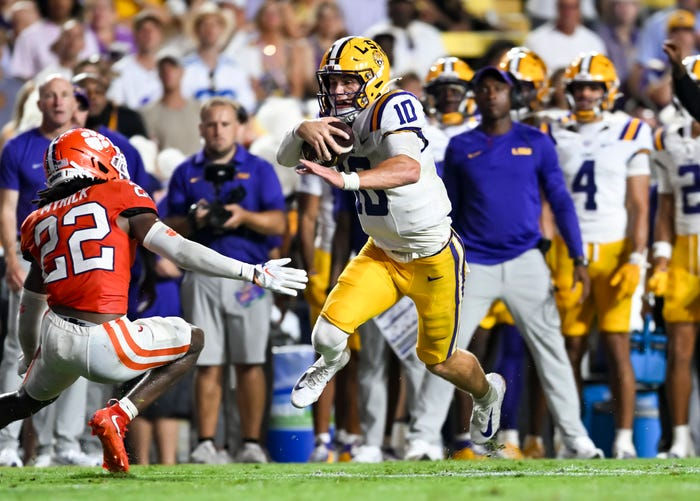 LSU LOOK LIKE TITLE CONTENDERS IN LANE KIFFIN'S STUNNING TIGER DEBUT, 51-10 OVER CLEMSON