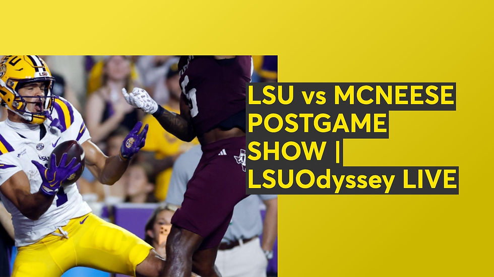 LSU VS MCNEESE POSTGAME SHOW & 2ND HALF WATCHALONG | LSUOdyssey LIVE