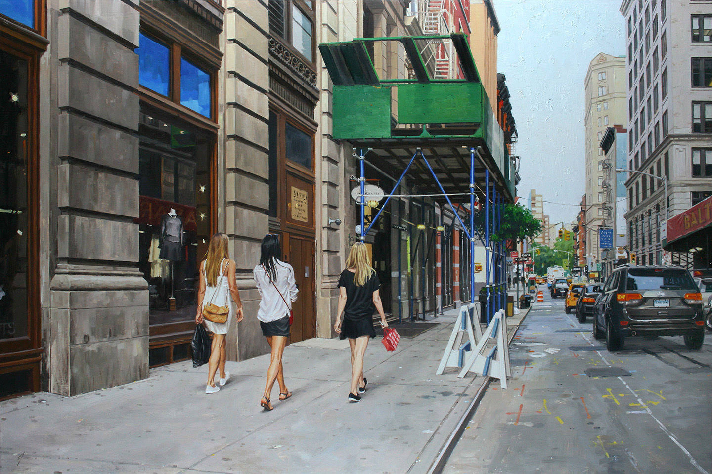 Walking on Spring Street by Vincent Giarrano