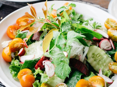 Salat med kylling