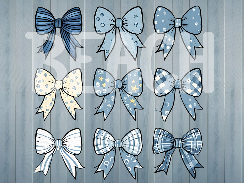 Thumbnail: Themed bow PNG files 9 for Sublimation DTF UVDTF Coquette theme holiday shirts
