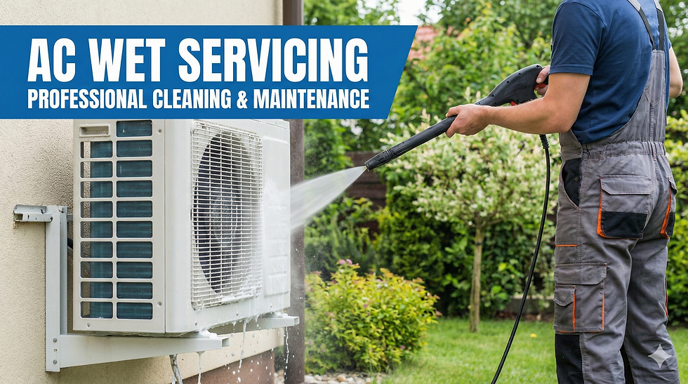 AC Wet Servicing / AC Water Wash Service 