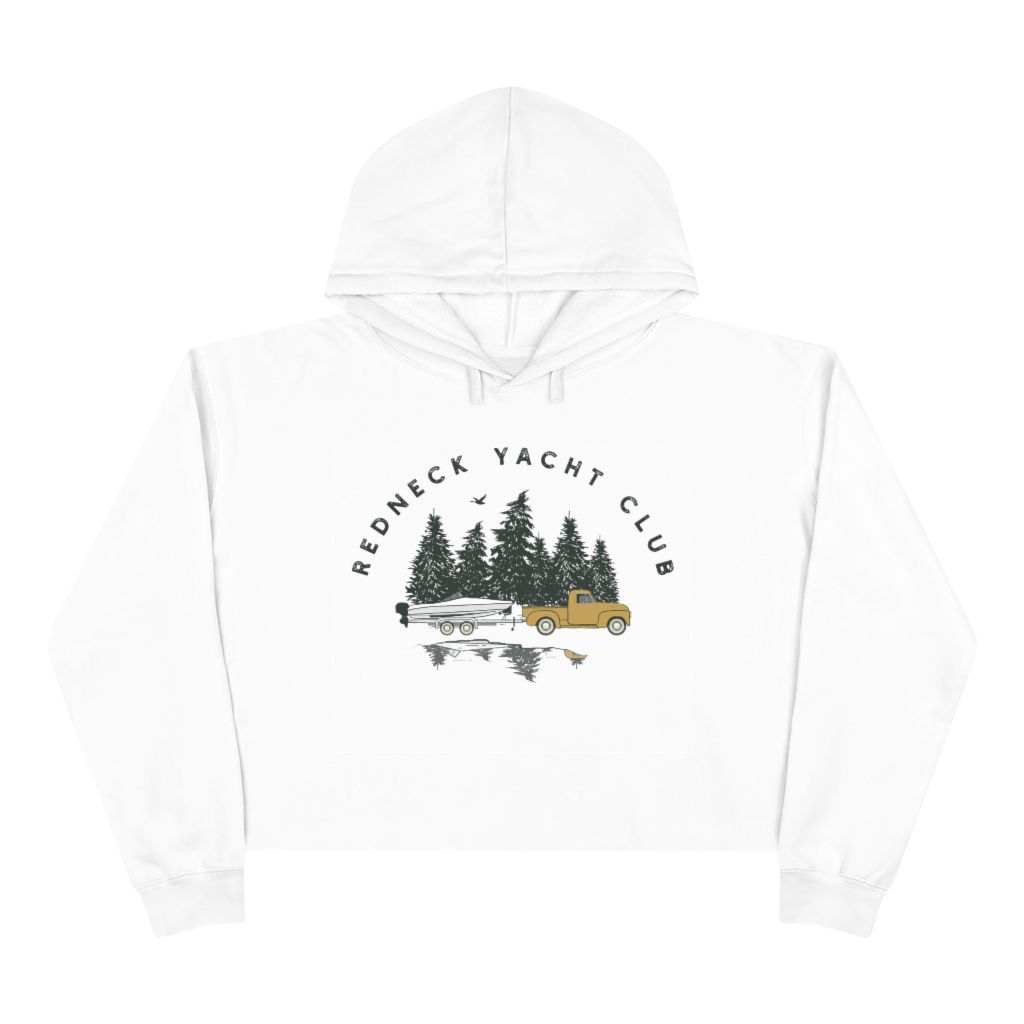 Crop Hoodie - Redneck Yacht Club
