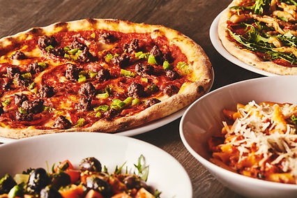 Pizza with salami