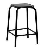 Le tabouret haut 60 de la collection 18.12 en noir, tabouret de bar, tabouret vintage, décoration, aménagement, tabourte de cuisine, tabouret de plan de travail.